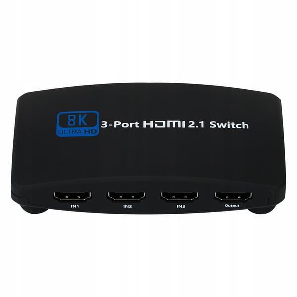 HDMI-SWITCH 2.1 3x1 SWITCH SPLITTER HDCP 2.2 4K120HZ 8K 240HZ