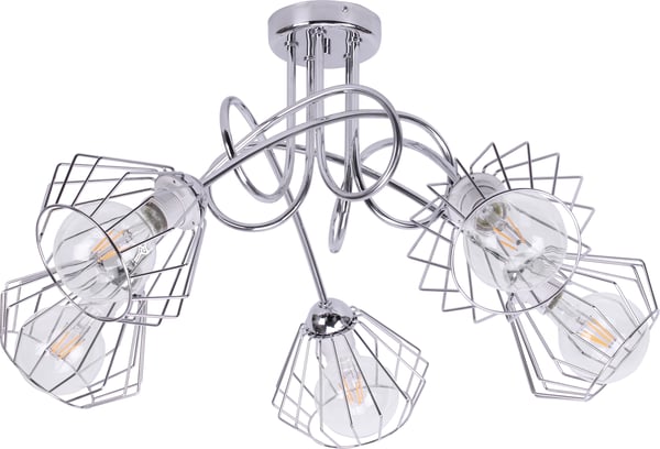 Loft Edison Retro -lankalamppu kattokruunu