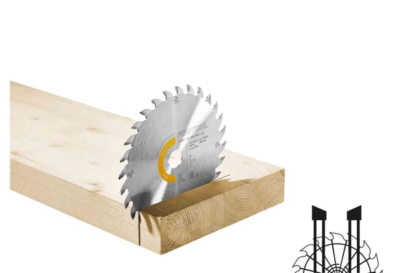 YLEISSAHANTERÄ PUULLE, HALKAISIJA 160*20MM, 28 HAMMASTA, L - FE 205551
