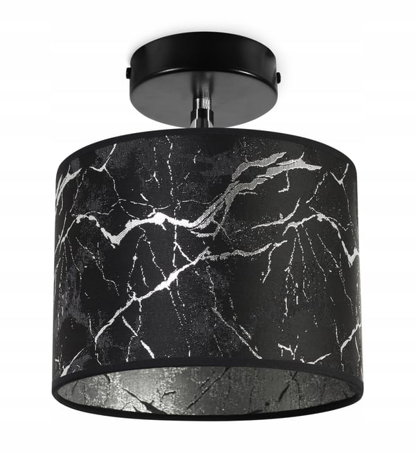 HÆNGENDE LOFTLAMPE, Walllampe, LAMPESKÆRM, SØLVMØNSTER