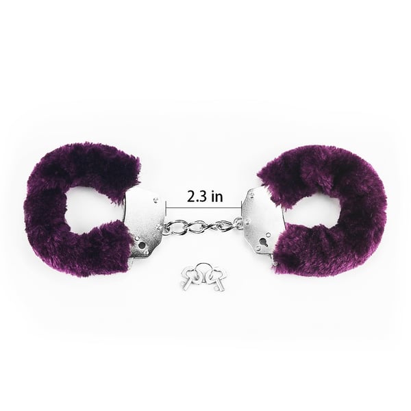 Lovetoy fluffy håndjern (lilla)
