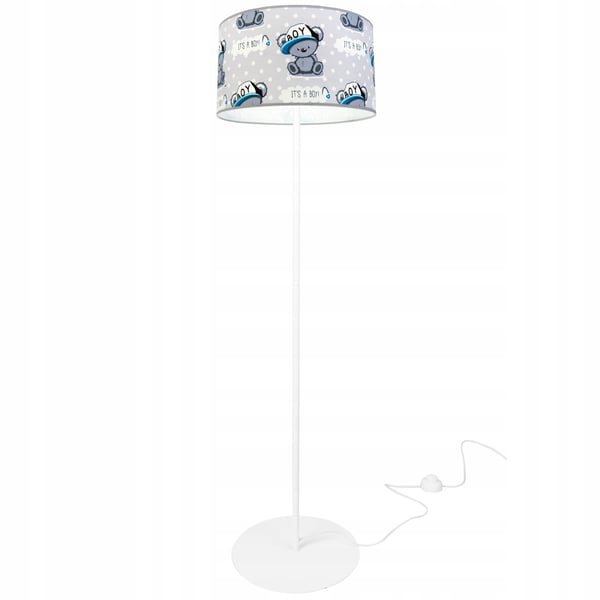BØRNES GULVLAMPE, LAMPESKÆRM, MØNSTER, LED