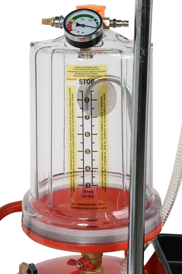 PNEUMATISK AVLOPPNINGS- OCH SUGENHET 70L MED KONTROLLTANK - YT-07190