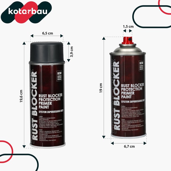 Spraymaling til metal antracit RAL7016 rustbeskyttelsesmaling 400 ml