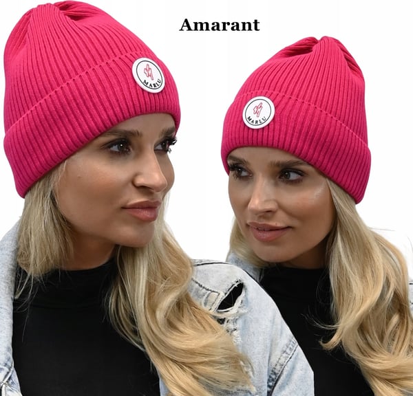 Amaranth snygg höstmössa med logotyp