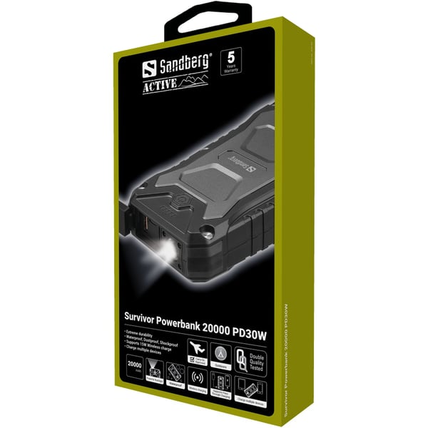 Sandberg matkavaravirtalähde 20000mAh PD30W