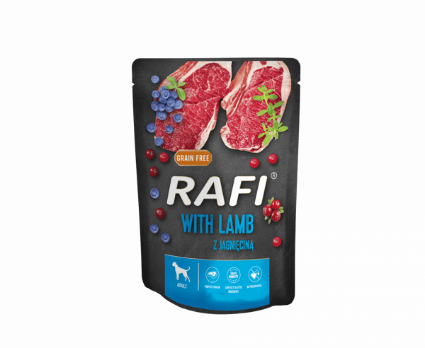Rafi Märkäruoka koirille lampaalla pusseissa 300 g