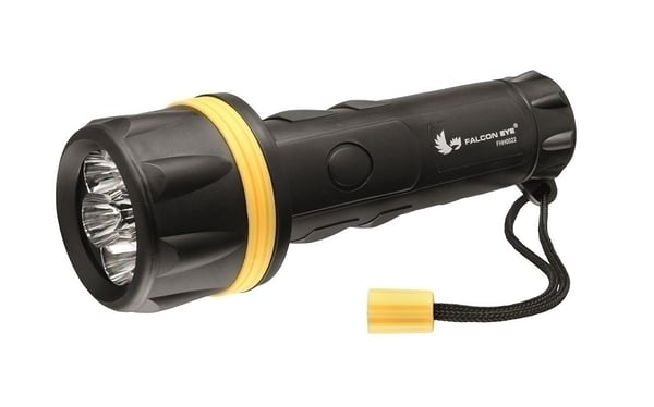 FALCON EYE HÅNDLAMPE MED BATTERI 2XD - LA-FHH0022