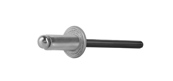 Åbne aluminiumnitter 4,8x10mm RAL 9005