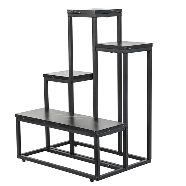 Metal blomsterstativ, 6-etagers, metal loft plantepotter, blomsterstativ