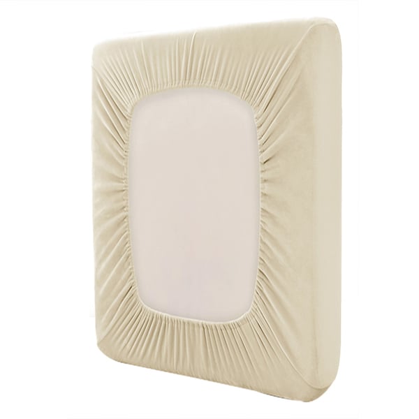 Päällinen lepotuoliin, sohvaan, kulmasohvaan, sametti, kerma