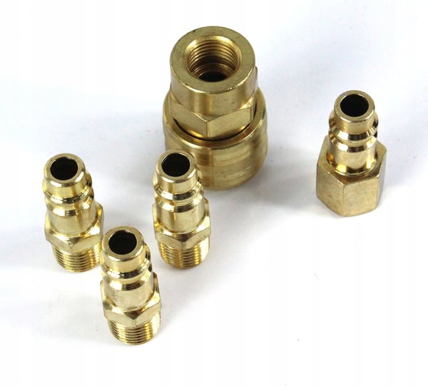 Hurtigkoblingssats 1/4" 5 stk