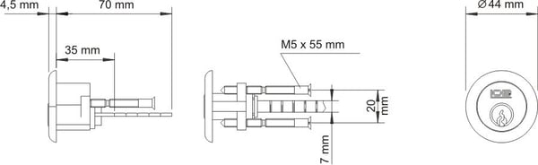 RUND MÄSSINGSCYLINDER WT-01 - MP WK T-01