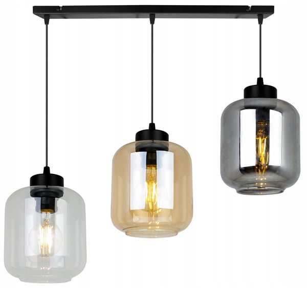 MODERNE ELEGANT HÆNGELAMPE MED GLASSKÆRM
