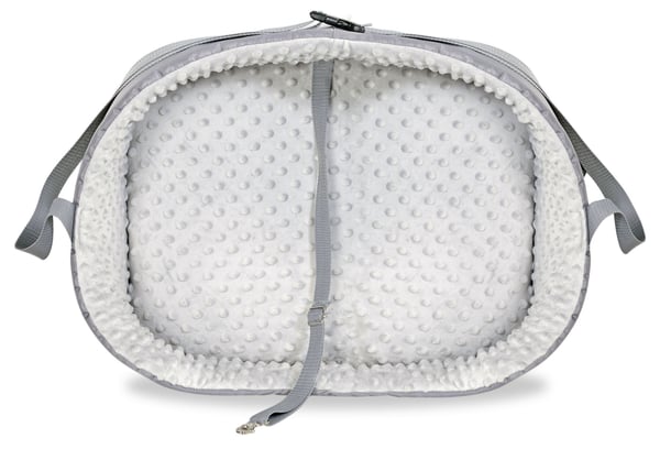 Biltransportör 50x40 cm minky grå