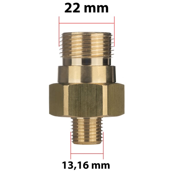 BrassPro EasyLockTR22M-1/4M adapter - Kärcher EASY!Lock mässingsadapter 1/4" gänga högtrycksTV