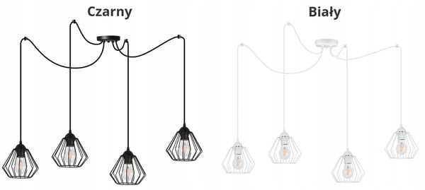 HÄNGANDE taklampa ljuskrona SPIDER loft E27 LED