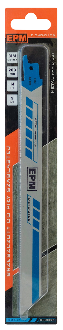 EDUKKOSAHAN TERÄ 225MM 14TPI METALLI S1122B 5 KPL - E-540-0106