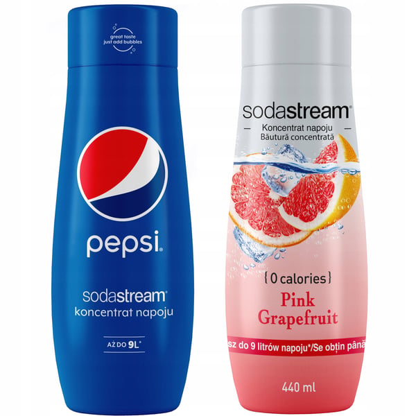 2 SodaStream Pepsi+Greippitiivistettä