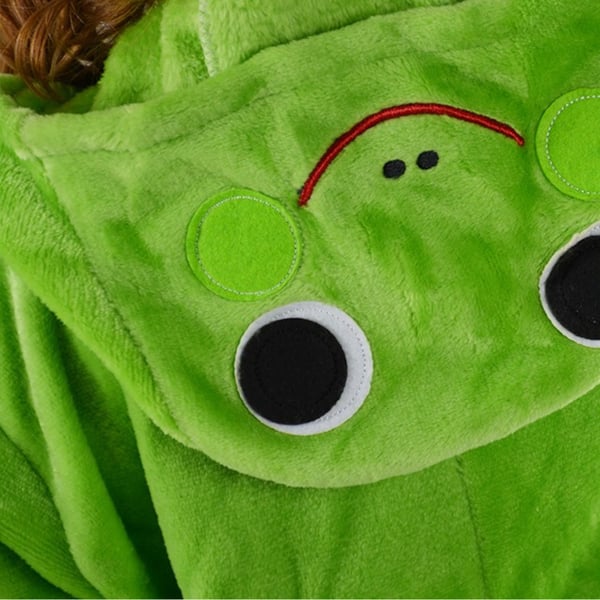 Børnepyjamas frø heldragt kigurumi børneudklædning 122-128 Heldragt til børn 001pcN frø - 122-128