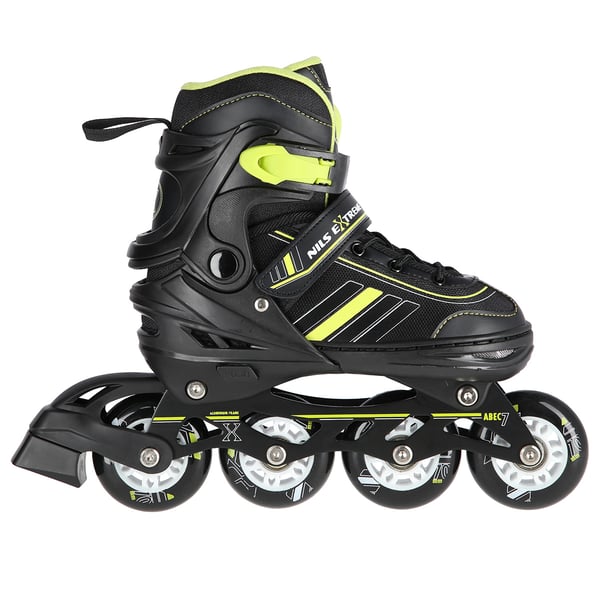 NH18191 2-i-1 BLACK-LIME RULLESKØJTER MED HOCKEY-NEDERDEL NILS EXTREME NH18191 2-i-1 BLACK-LIME RULLESKØJTER MED HOCKEY-NEDERDEL NILS EXTREME - 5907695591392