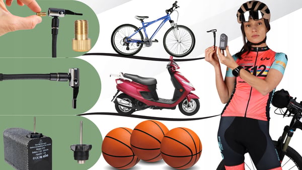 Cykelpump elektrisk minikompressor bärbar sladdlös 100PSI
