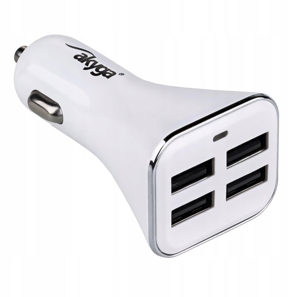 Akyga AK-CH-09 billader 12V 4xUSB 6800mA hvid