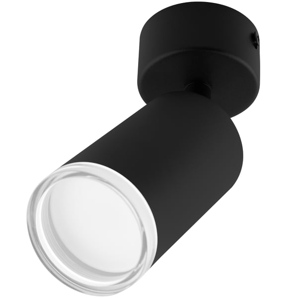 Seinävalaisin kattovalaisin heijastin LED-kohdevalo GU10 IP44 ADERO musta Lumiled
