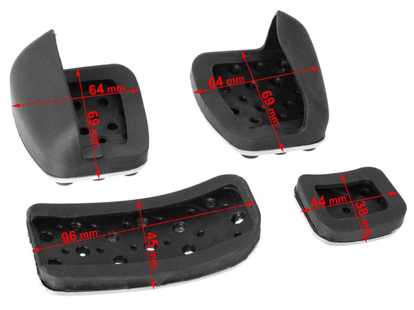 Mercedes Vito / Viano W639 10-14 ALU pedalskydd 4 st. Set