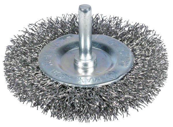 SKIVEBØRSTE MED 63 MM SKAFT ZN - E-561-7063