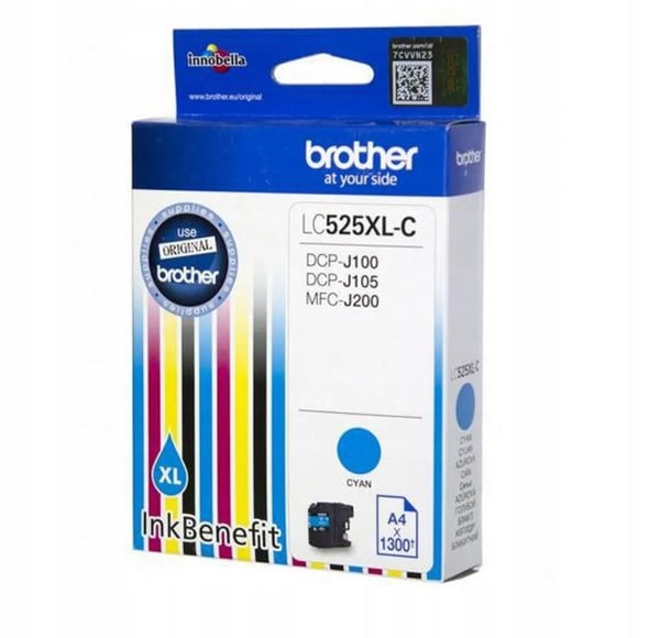 Brother 525XLC Cyan XL-blæk