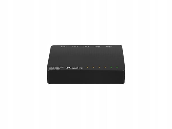 Hallitsematon kytkin Lanberg DSP2-1005-12V 5-porttinen 1000Mb/s pöytätietokoneelle 12V