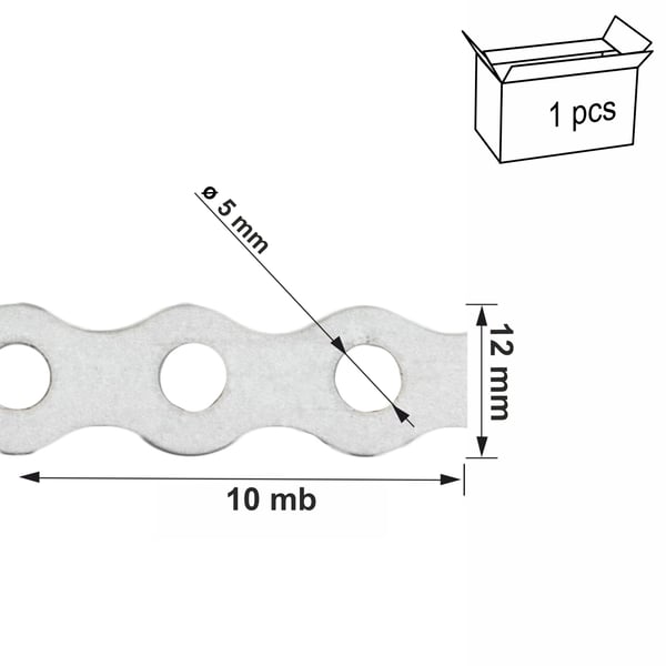 Monteringstape 12x0,7mm x 10m