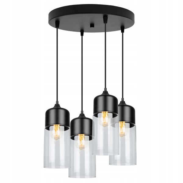 HÆNGENDE LOFTSLAMPE, GLASPLAFON, LED-LAMPE