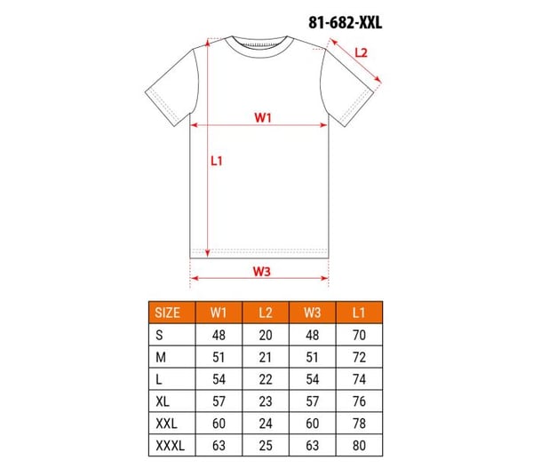T-SHIRT MED MEKANIKPRINT STØRRELSE L - T N81-682-L