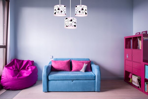 Lofthængende lampe til børn, LED-lampeskærm