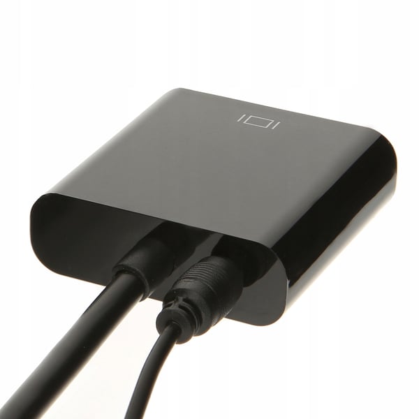 ADAPTERKONVERTER FRA HDMI TIL VGA SKÆRMADAPTER + AUDIO MINIJACK
