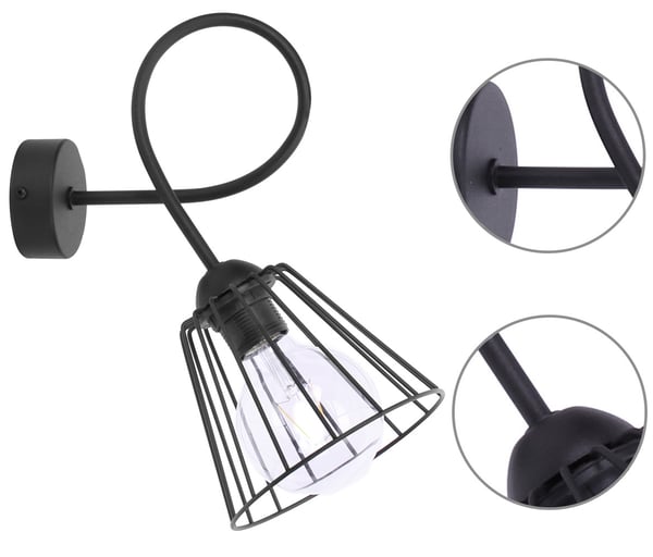 Metallinen seinävalaisin Loft-seinävalaisin, kaksi väriä LED