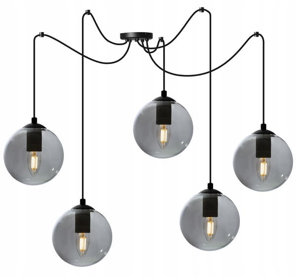 LED-lasipallohämähäkki-kattovalaisin