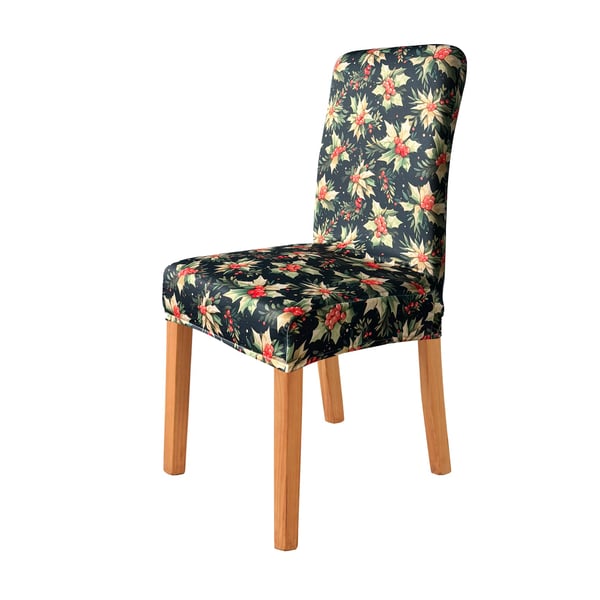 Joulunvihreä tuolinpäällinen mistelikuviolla