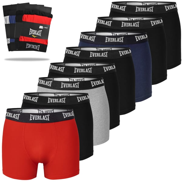 Everlast miesten puuvillaiset bokserit BM401, 8 kpl, koko XXL