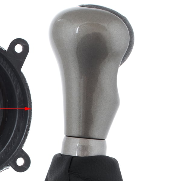 Honda Civic VIII 2005- gearknop gråsort 5 gear med sort skidtsæk og ramme
