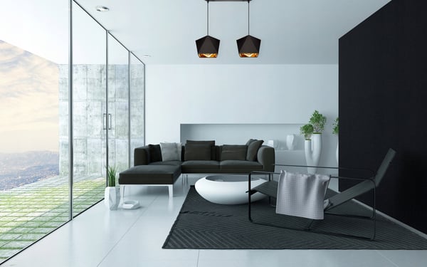 Diamantgylden LED-loftlampe i midten