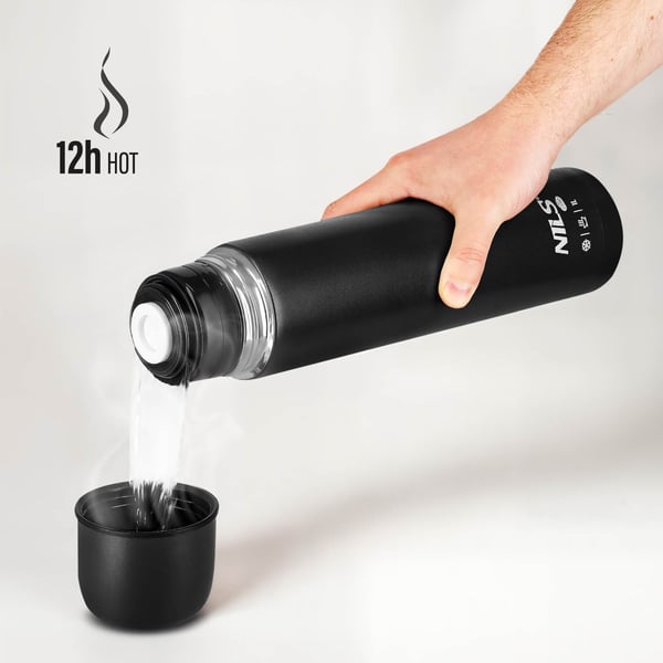 NC3804 Nils Camp termosmittelo 1000 ml musta