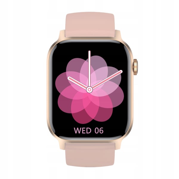 Kiano Watch GO smartklocka herr damklocka rosa guld med polsk meny