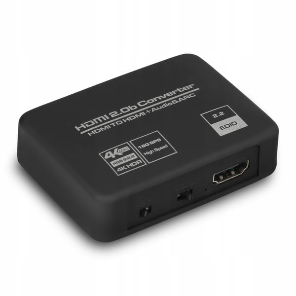 HDMI 2.0 TOSLINK-udtrækker LYDKONVERTER ARC TOSLINK CINCH AUX HDCP 4K