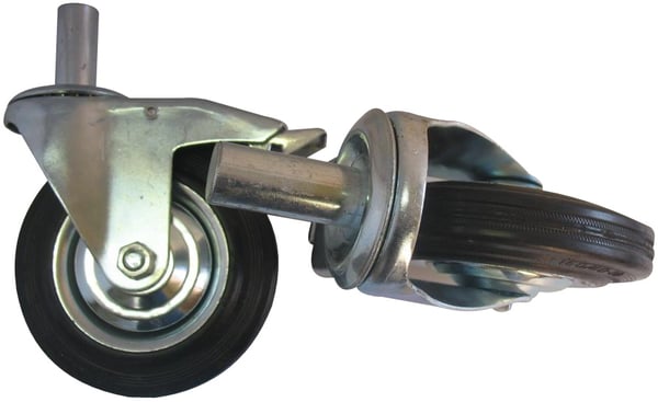 HJUL MED BREMSE TIL WARSZAVAS STILLAD 200MM - RUS/KOLO O2