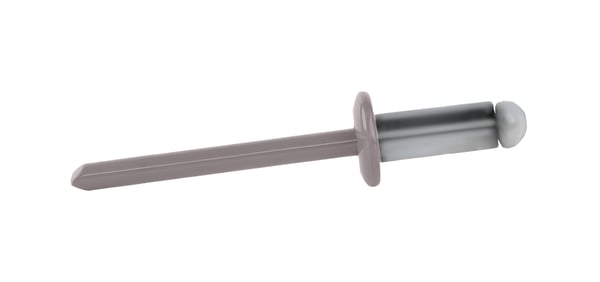 Öppna aluminiumnitnaglar 4,8x12mm RAL 9007