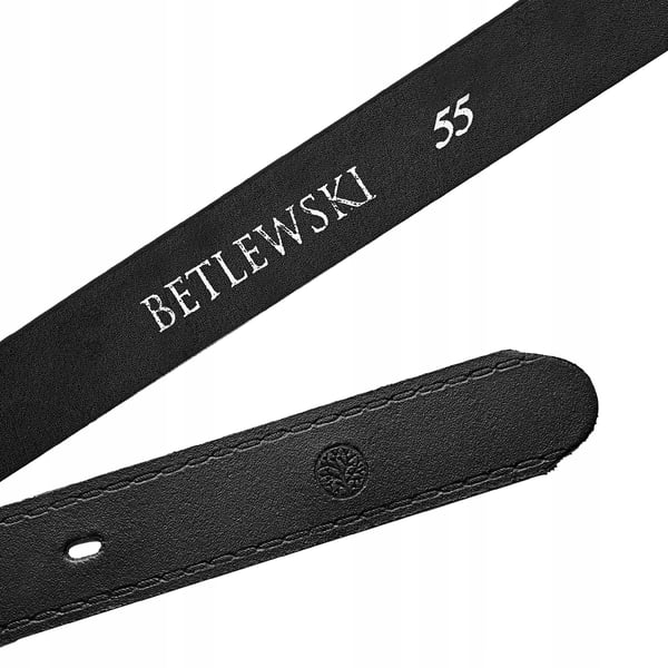 Petit DW25-0-D svart läder barn bälte 55 cm