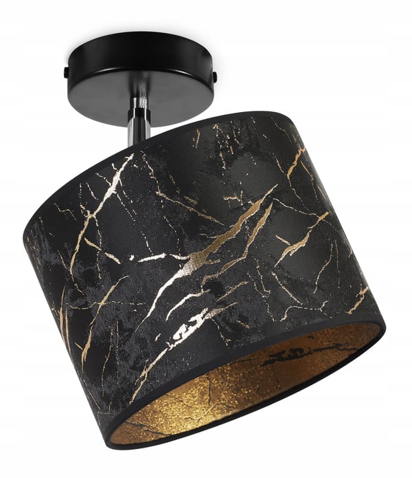 Loftshængende lampe, væglampe, lampeskærm, guldmønster